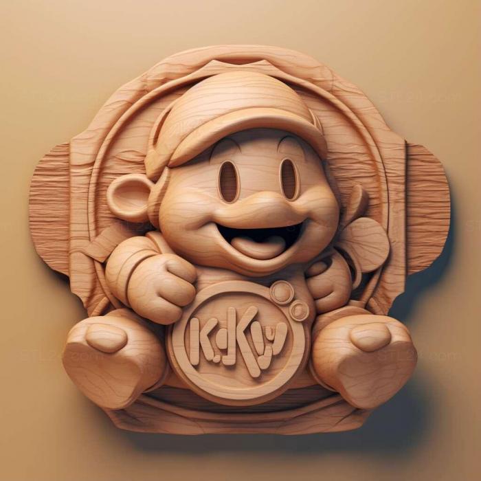 Characters (kirby 1, HERO_1861) 3D models for cnc
